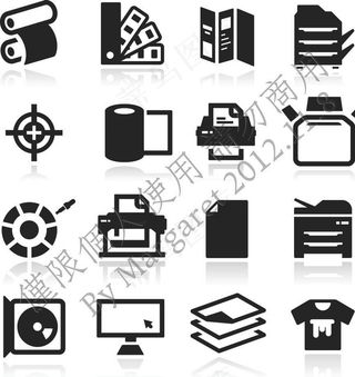 简约黑白图标图片