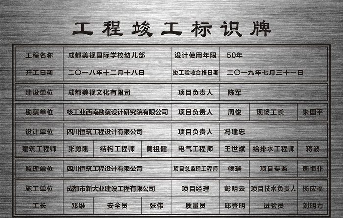竣工牌图片cdr矢量模版下载