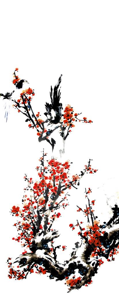 梅花图片psd模版下载