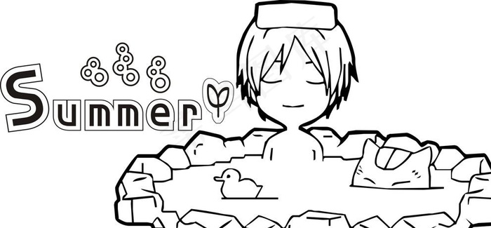 夏目泡温泉图片