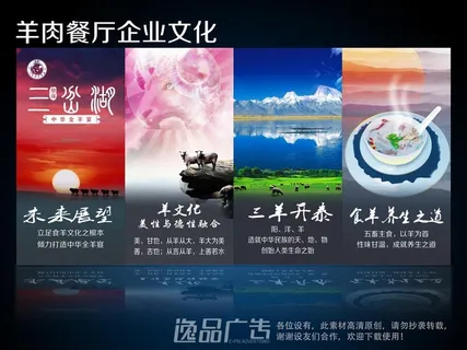 羊肉餐厅文化墙图片