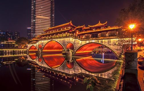 成都九眼桥安顺廊桥图片