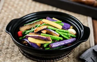 长豆角烧茄子图片