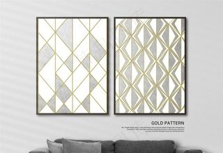 现代几何空间背景装饰画图片