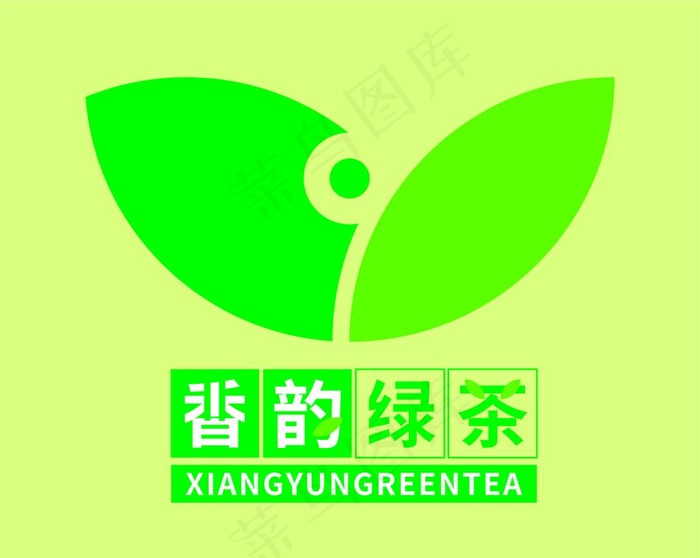 香韵绿茶标志图片cdr矢量模版下载