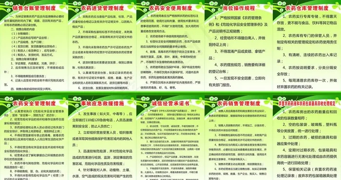 农资规章展板图片cdr矢量模版下载