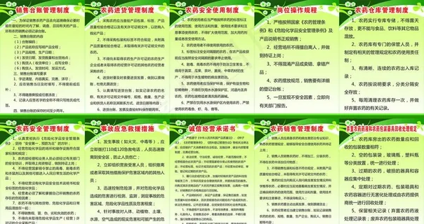 农资规章展板图片