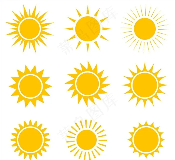 矢量太阳素材图片