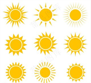 矢量太阳素材图片