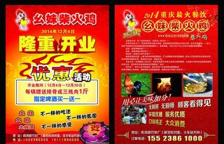 柴鸡宣传单图片