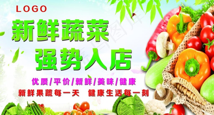 新鲜蔬菜 海报图片