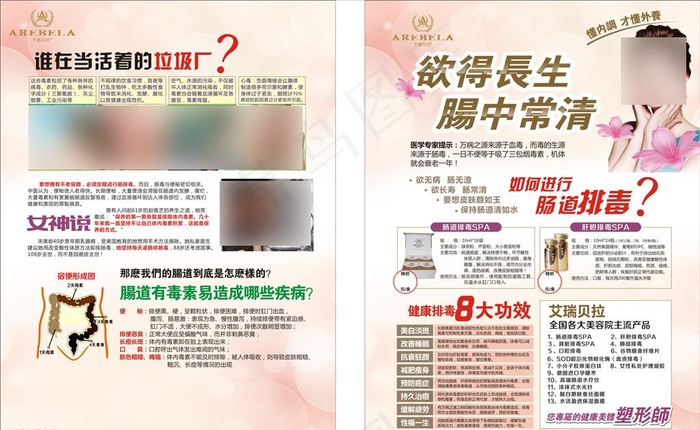 艾瑞贝拉产品 产品宣传折页图片cdr矢量模版下载