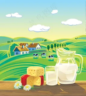 早餐牛奶海报图片
