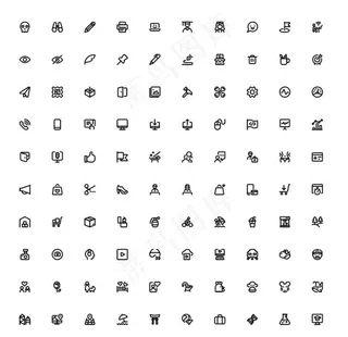 300个icon矢量图标图片