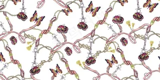 线条  蝴蝶图片