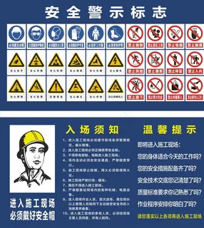 安全警示标志 入场须知图片 安全警示标志 入场须知图片