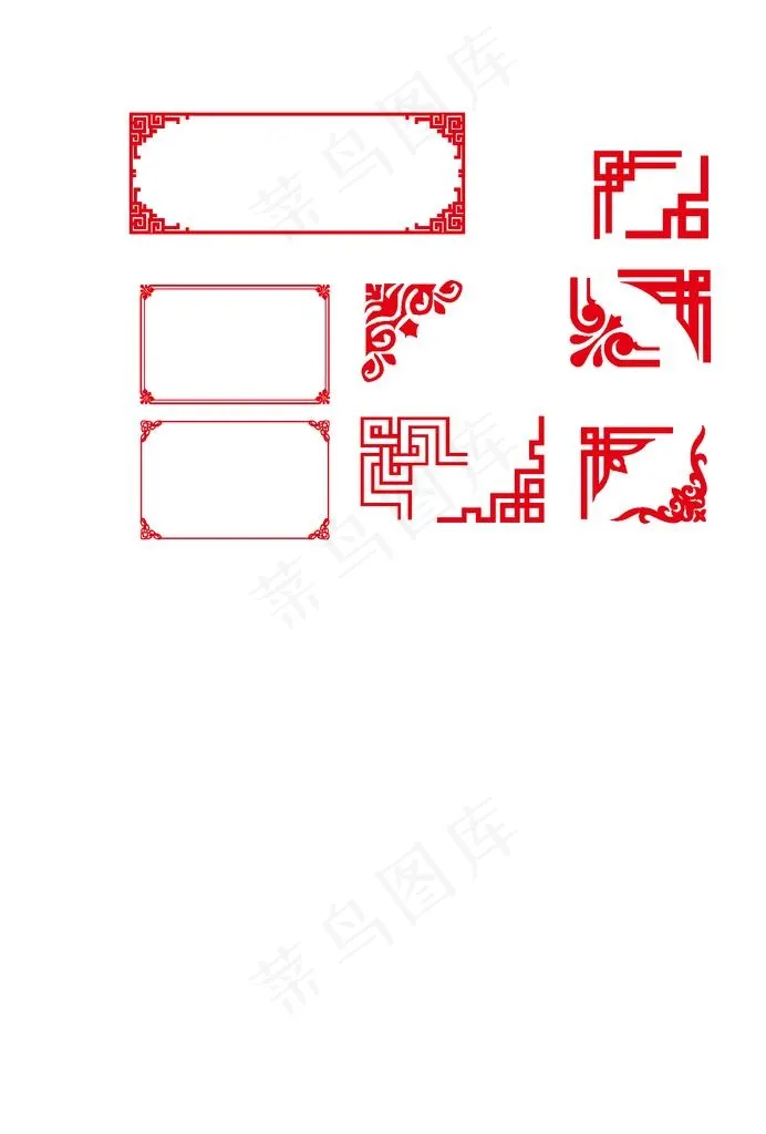 边框 中国风边框 古典边框图片ai矢量模版下载