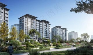 小区园林景观效果图图片