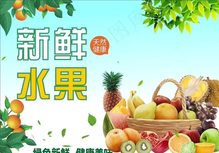 水果海报图片(297X210)cdr矢量模版下载