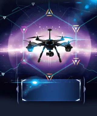 无人机科技背景图片