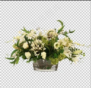 桌花 PSD 分层素材 花艺图片