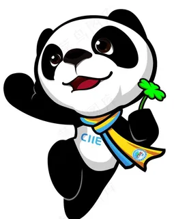 进博会吉祥物矢量图片