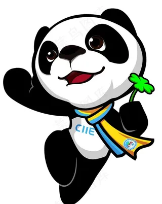 进博会吉祥物矢量图片