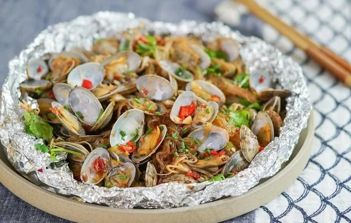 锡纸花甲图片