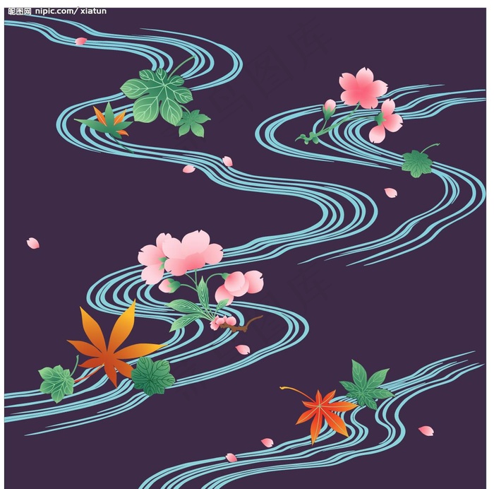 水纹5图片ai矢量模版下载