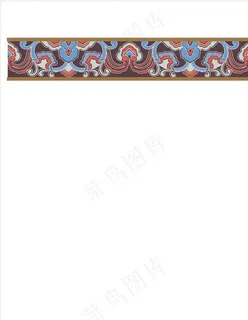 矢量复古连续图案图片