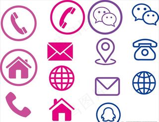 电话图标 矢量电话 微信图标图片