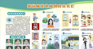 新冠肺炎宣传展板图片