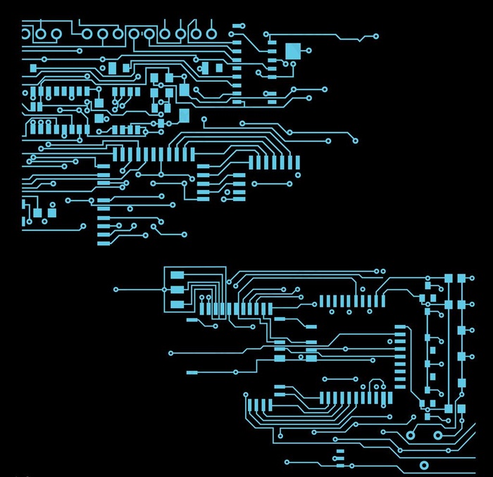 手绘电路板矢量图下载图片eps,ai矢量模版下载