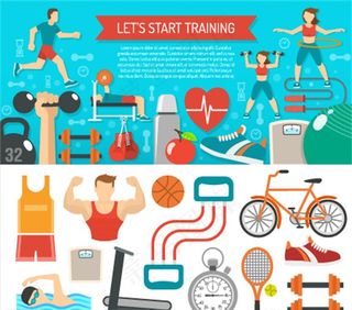 健身图标人物图片