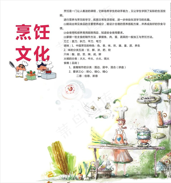 烹饪 文化图片(210X297)cdr矢量模版下载