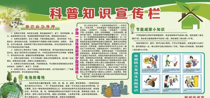 科普知识宣传自救常识图片(5670X2835(DPI:72))psd模版下载