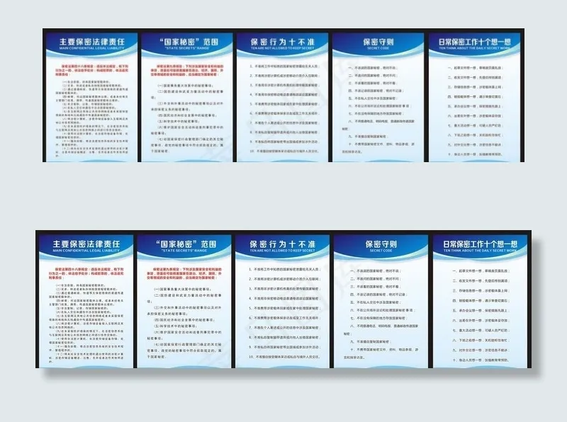 保密法律展板图片