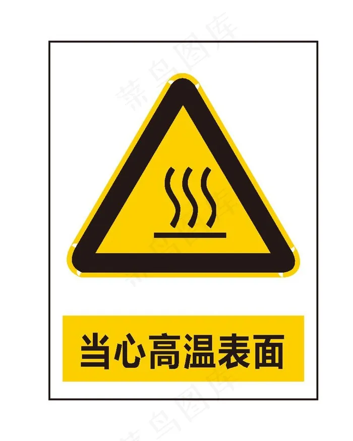 当心高温表面图片ai矢量模版下载