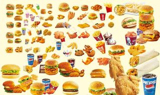 炸鸡大全 汉堡 薯条图片