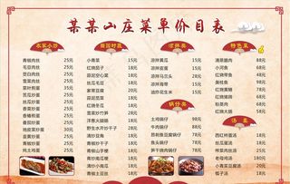 菜单图片