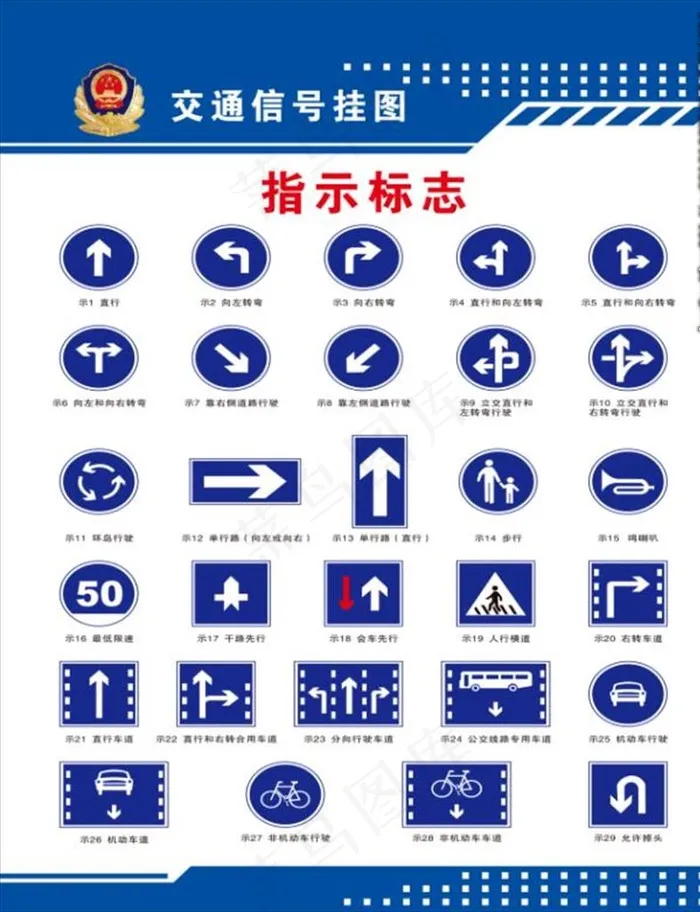 指示标志图片psd模版下载