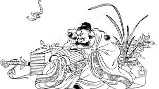 人物 人物线图 古代人图片