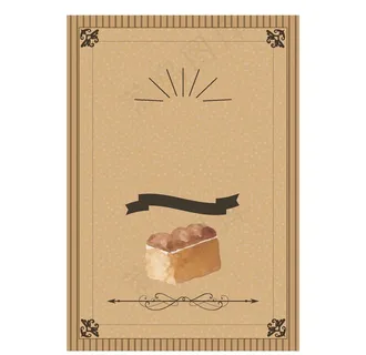 面包店海报图片