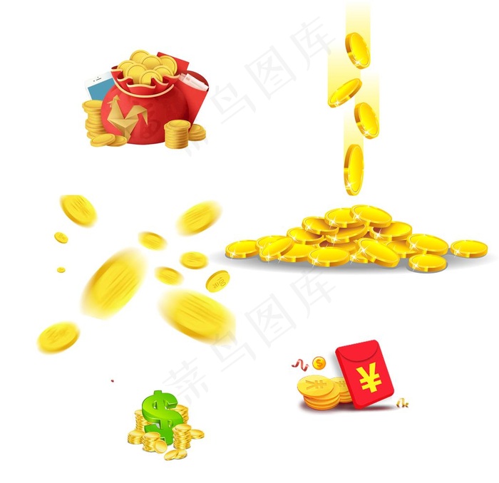 金币图片psd模版下载