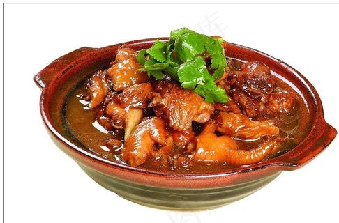 砂锅炖柴鸡图片