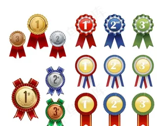 矢量质感奖牌素材图片