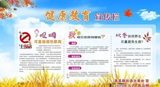 秋季 健康教育宣传栏 第五期图片