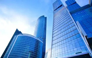 高楼大厦仰视图图片