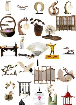 新中式素材图片