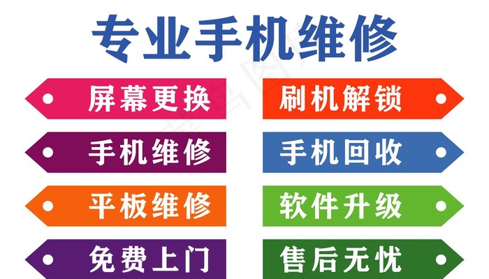 手机维修海报广告图片